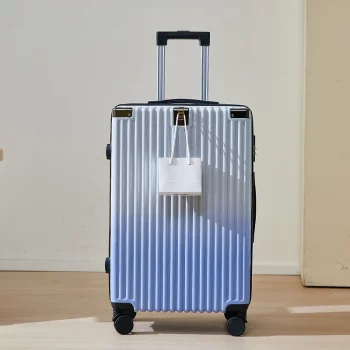 K2112 New Style Gradient Luggage Female Trolley Case Boarding 20 inch Large Capacity Travel Password Leather Luggage