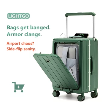 K2447 Front Access 20/26/28 Inch Carry On Luggage w/ Laptop Compartment