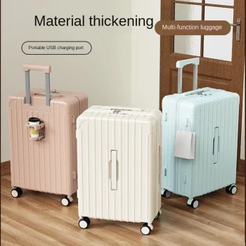 K2590 Travel Suitcases New High-Value 24 inch Student Trolley Case Multifunctional Luggage